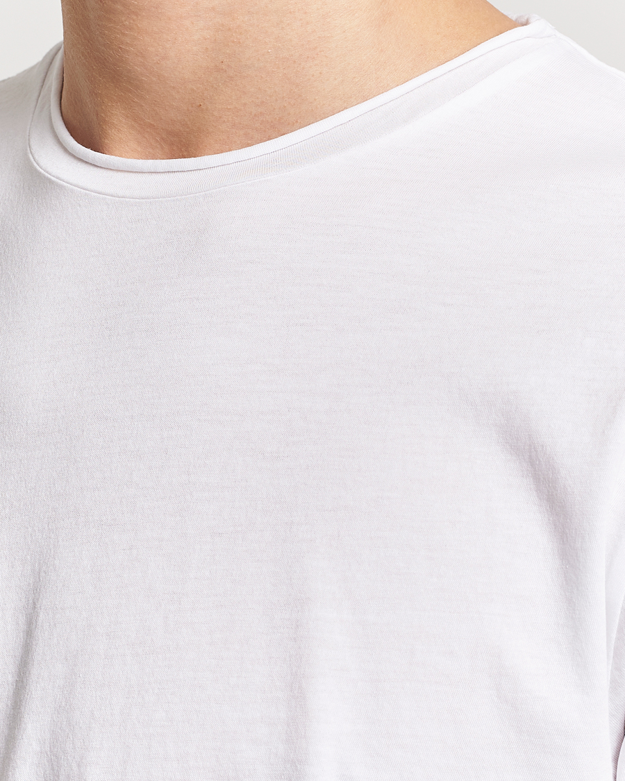 Herre | T-Shirts | Filippa K | Roll Neck Crew Neck Tee White