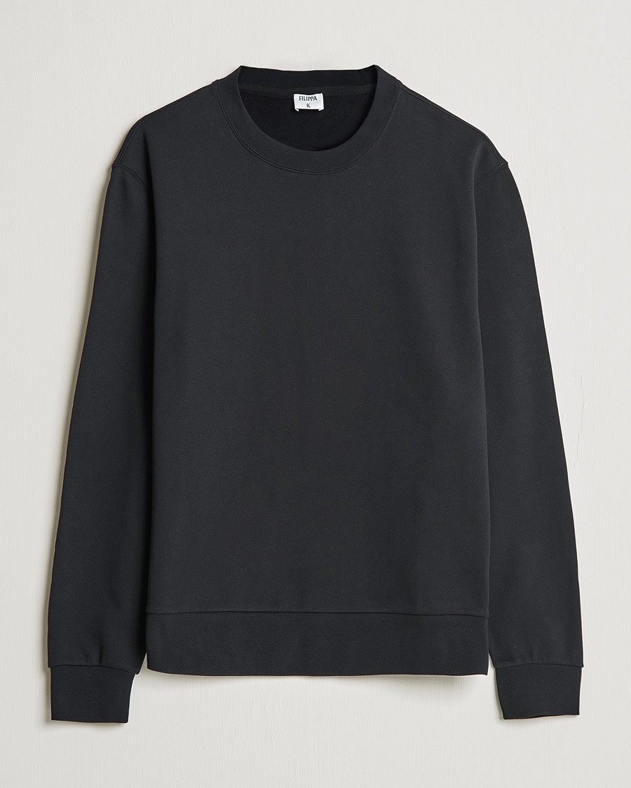Herre | Gensere | Filippa K | Gustaf Cotton Sweatshirt Black