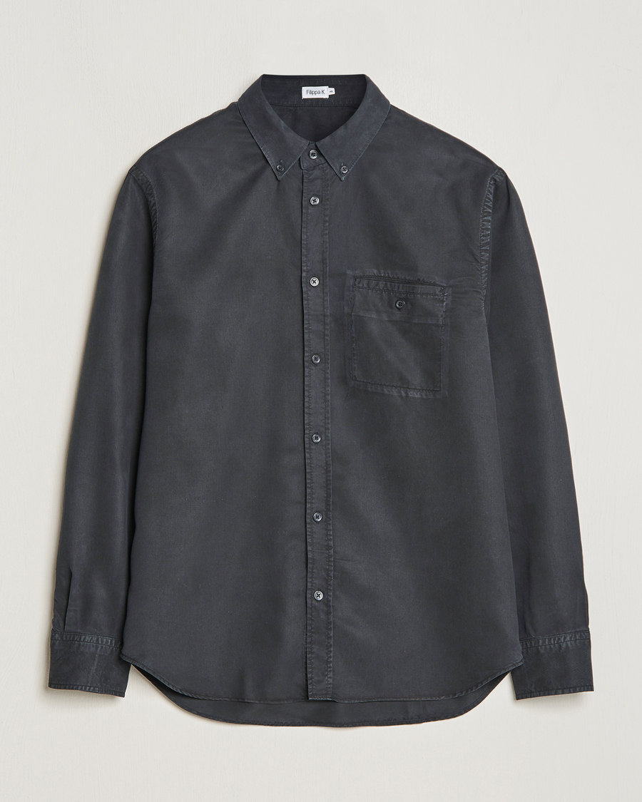 Herre | Skjorter | Filippa K | Zachary Tencel Shirt Almost Black