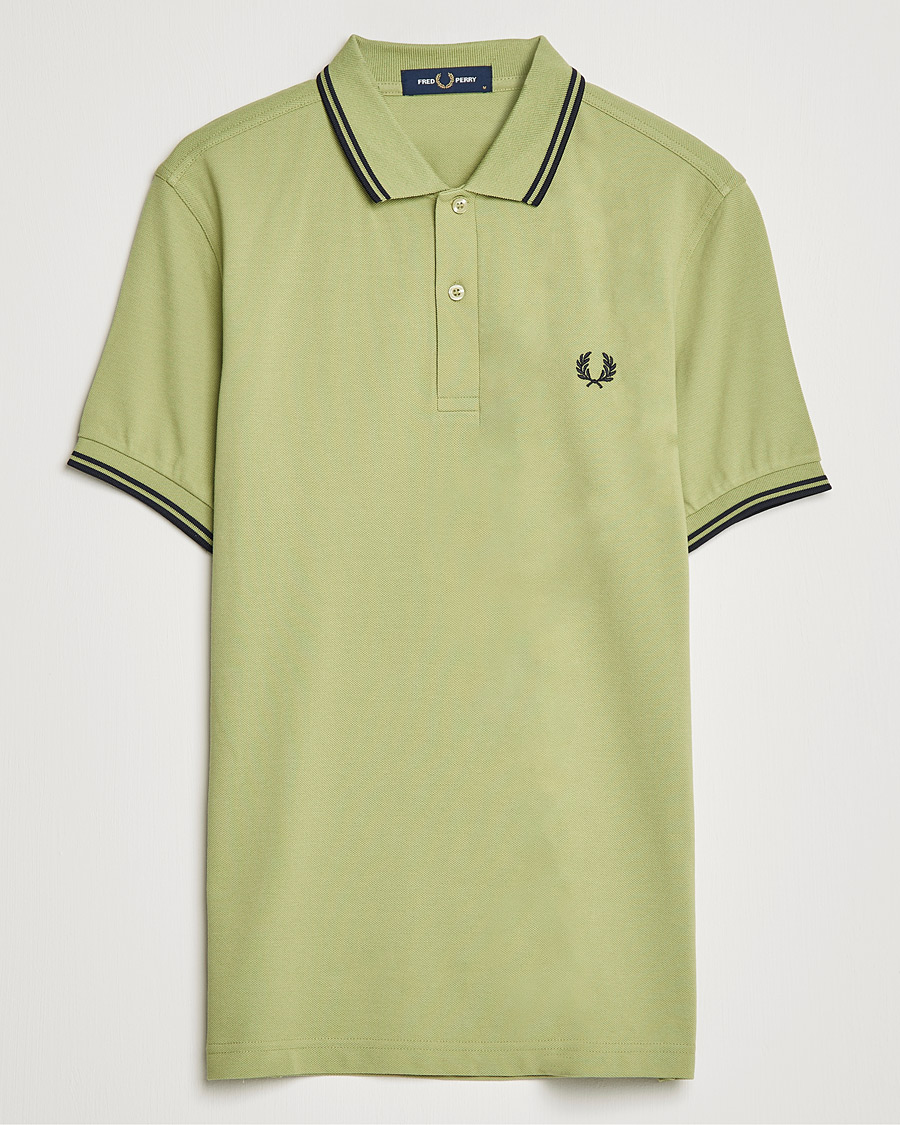 Herre | Pikéer | Fred Perry | Twin Tip Polo Sage Green 