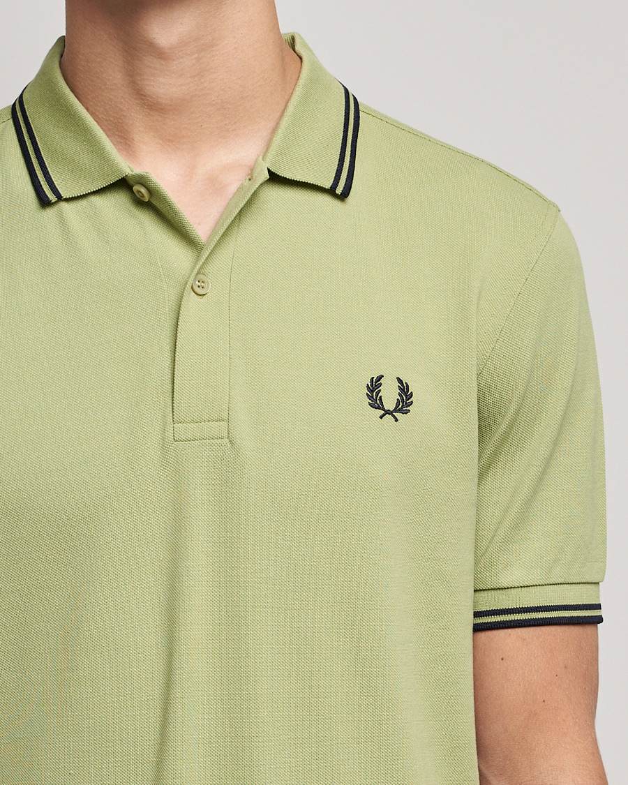 Herre | Pikéer | Fred Perry | Twin Tip Polo Sage Green 