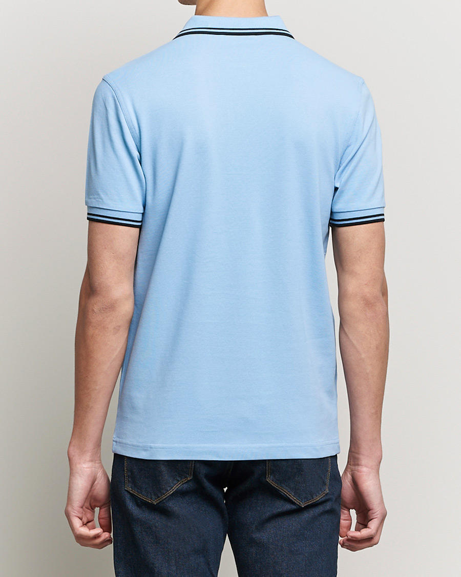 Herre | Pikéer | Fred Perry | Twin Tip Polo Sky Blue Black
