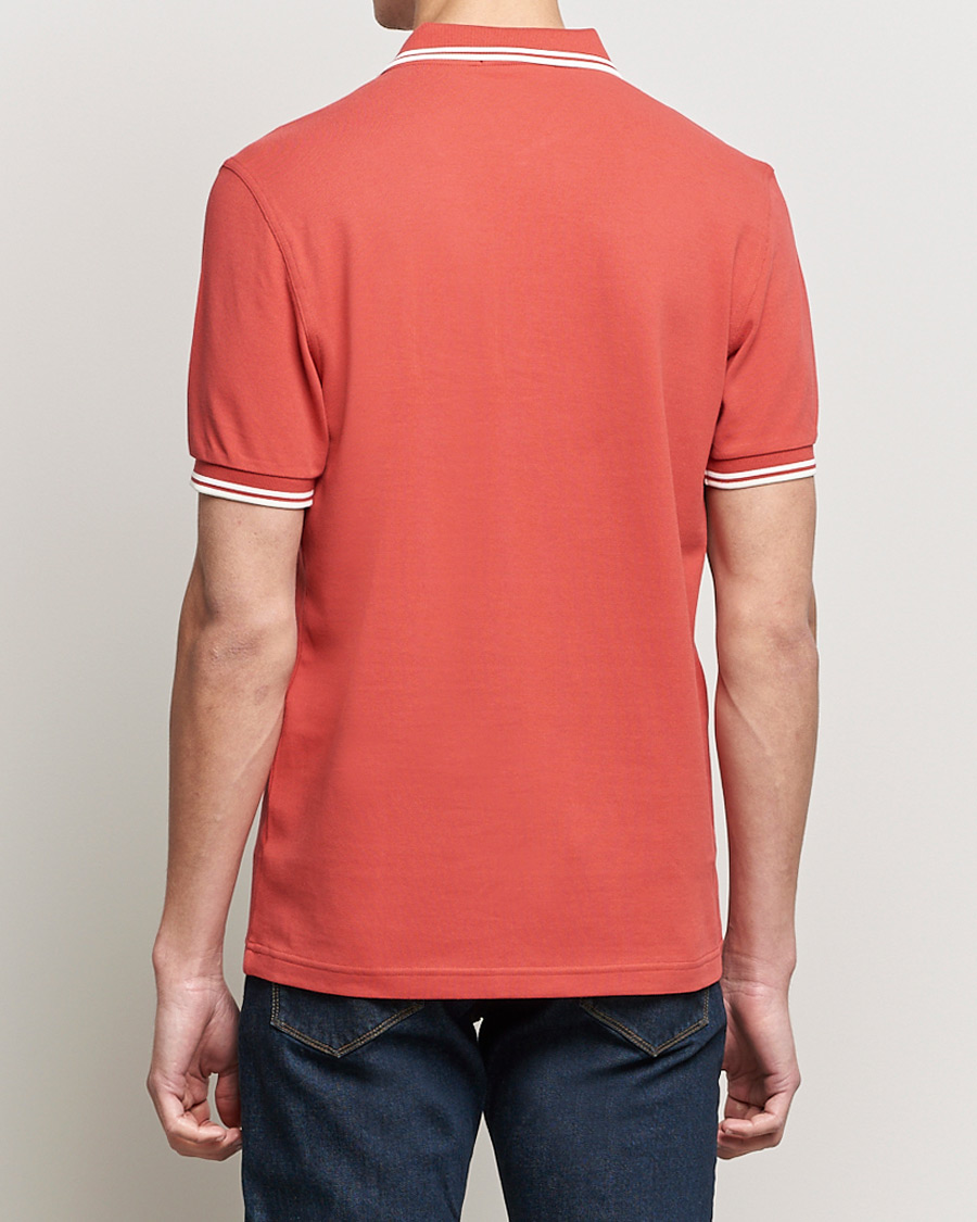 Herre | Pikéer | Fred Perry | Twin Tip Polo Washed Red