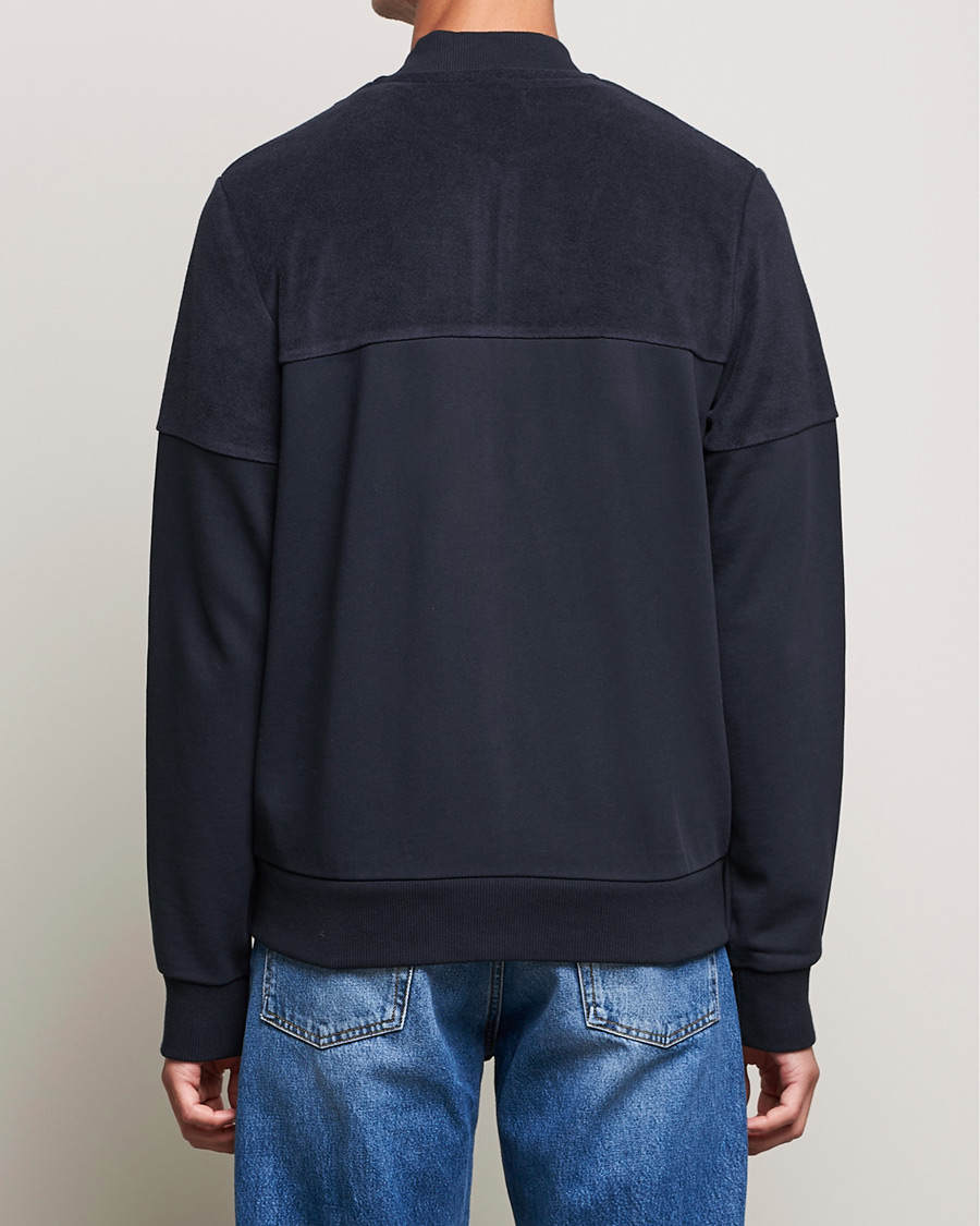 Herre | Gensere | Fred Perry | Towelling Pannel Track Jacket Navy