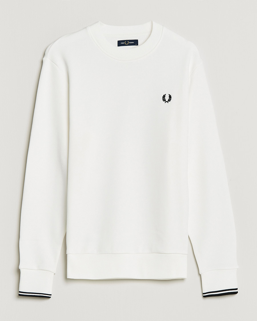 Herre | Gensere | Fred Perry | Crew Neck Sweatshirt Snow White