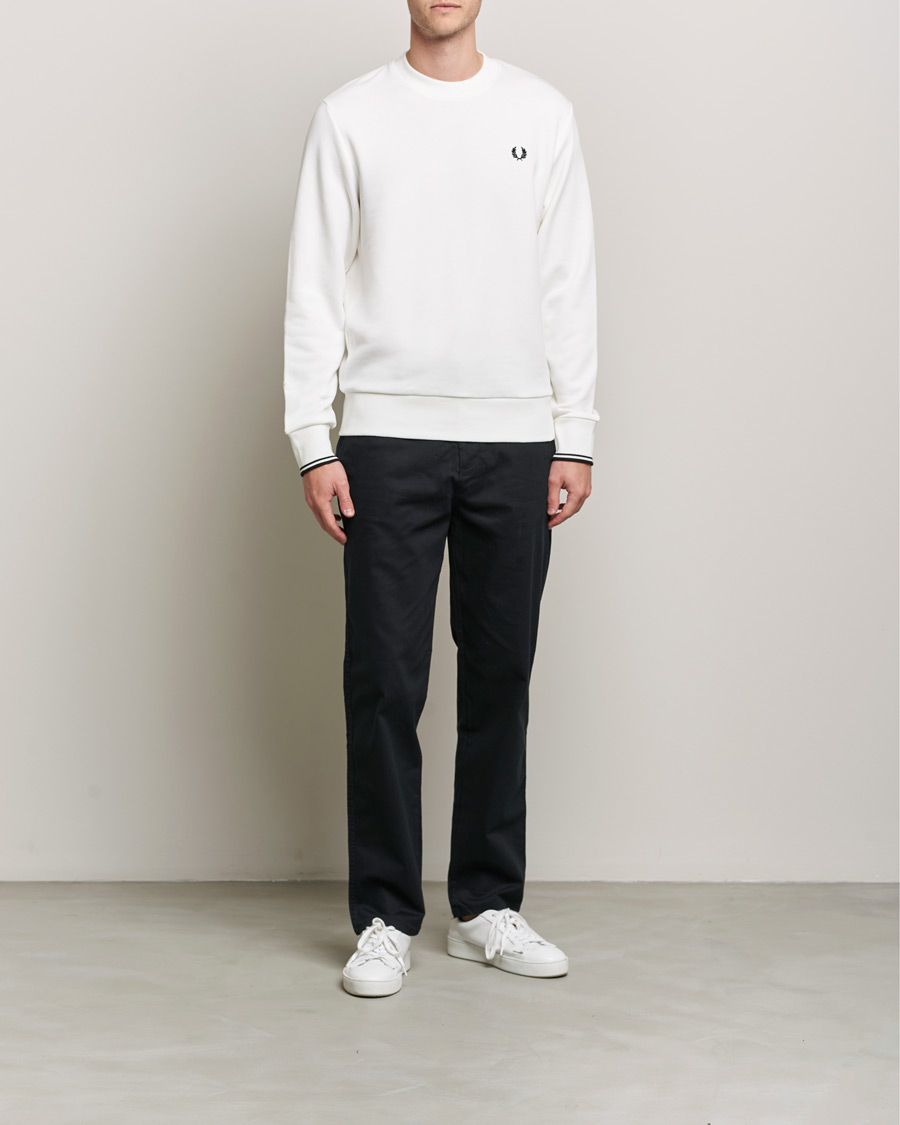 Herre | Gensere | Fred Perry | Crew Neck Sweatshirt Snow White