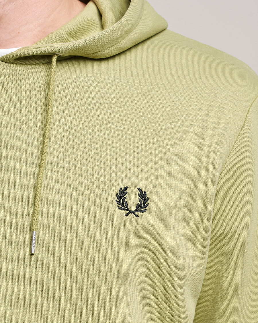 Herre | Gensere | Fred Perry | Tipped Hooded Sweatshirt Sage Green 
