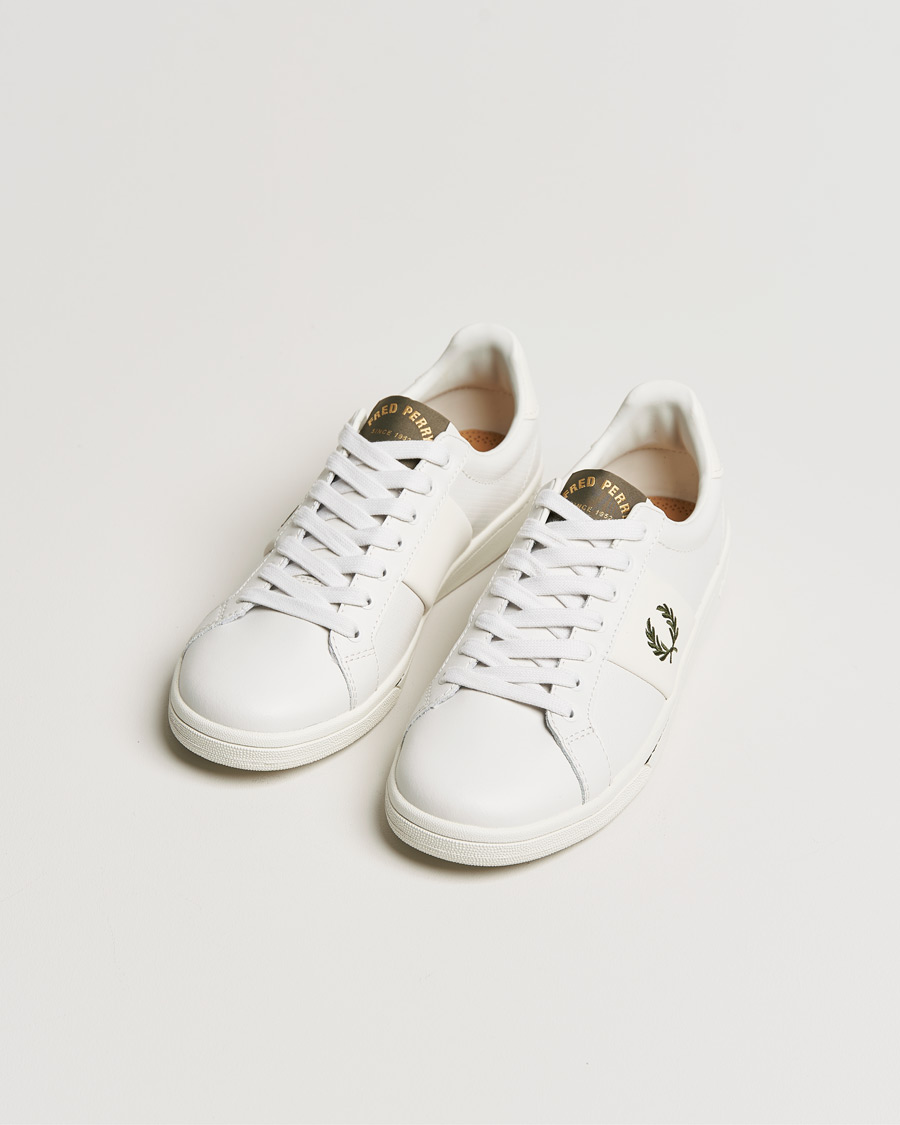 Herre | Fred Perry B721 Peerf Leater Sneaker Porcelain | Fred Perry | B721 Peerf Leater Sneaker Porcelain