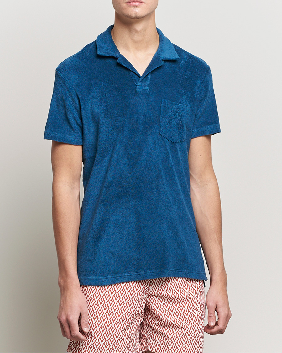 Herre | Pikéer | Orlebar Brown | Terry Polo Oceanic Blue