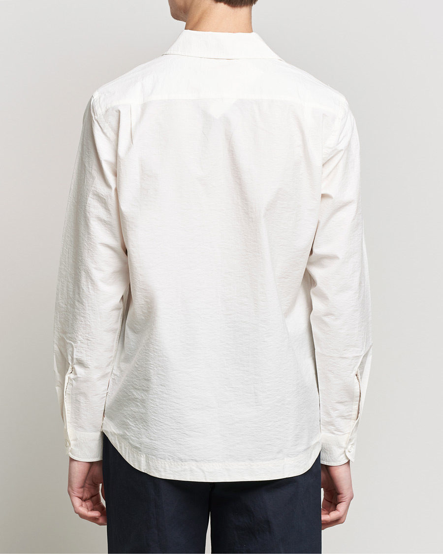 Herre | Skjorter | Orlebar Brown | Ridley Resort Collar Cotton Shirt White Sand