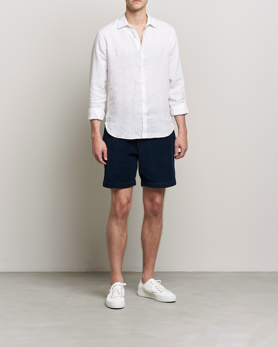 Herre | Shorts | Orlebar Brown | Afador OB Stripe Towelling Shorts Navy