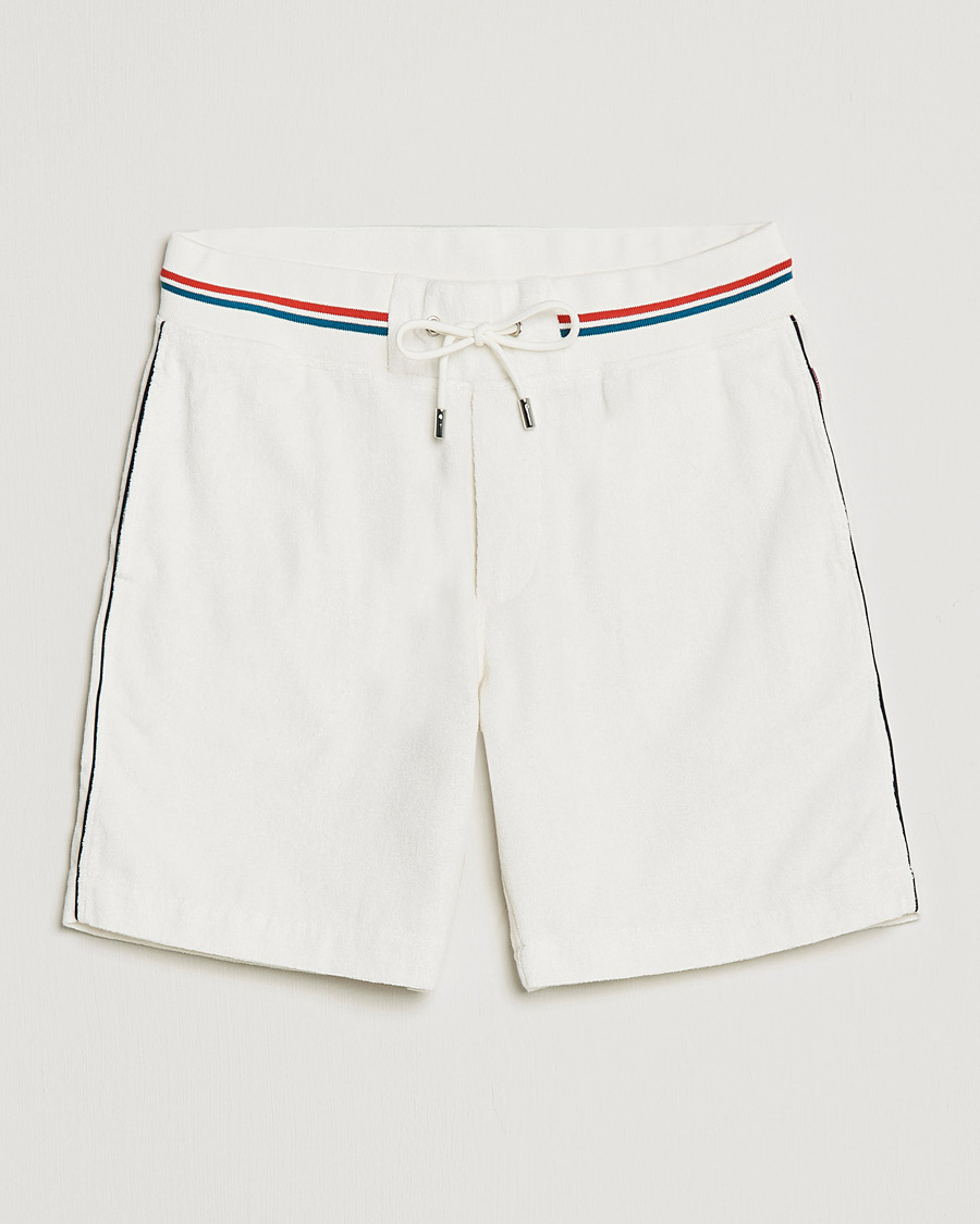 Herre | Shorts | Orlebar Brown | Afador OB Stripe Towelling Shorts White Sand