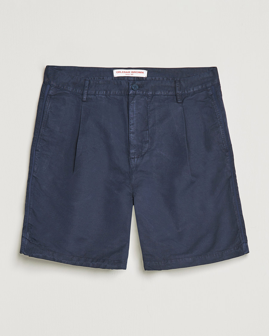 Herre | Shorts | Orlebar Brown | Searose Linen/Cotton Shorts Night Iris