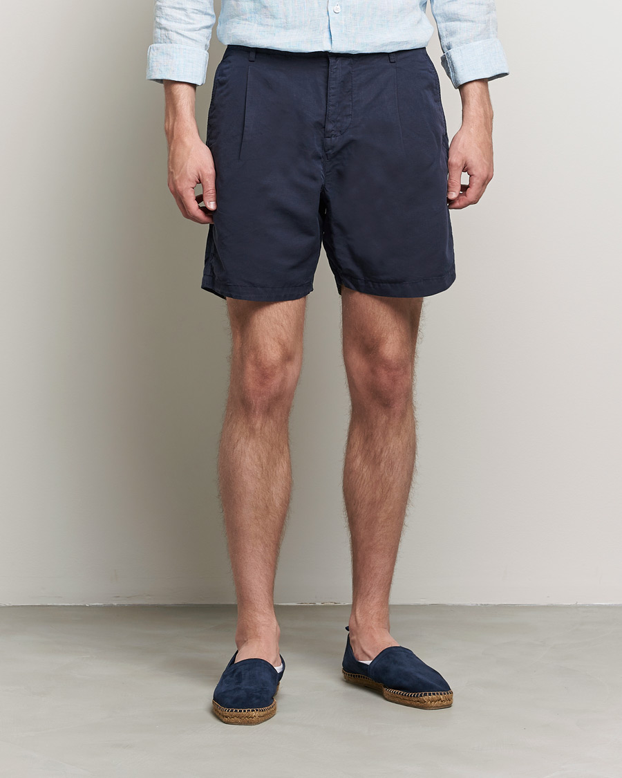 Herre | Shorts | Orlebar Brown | Searose Linen/Cotton Shorts Night Iris