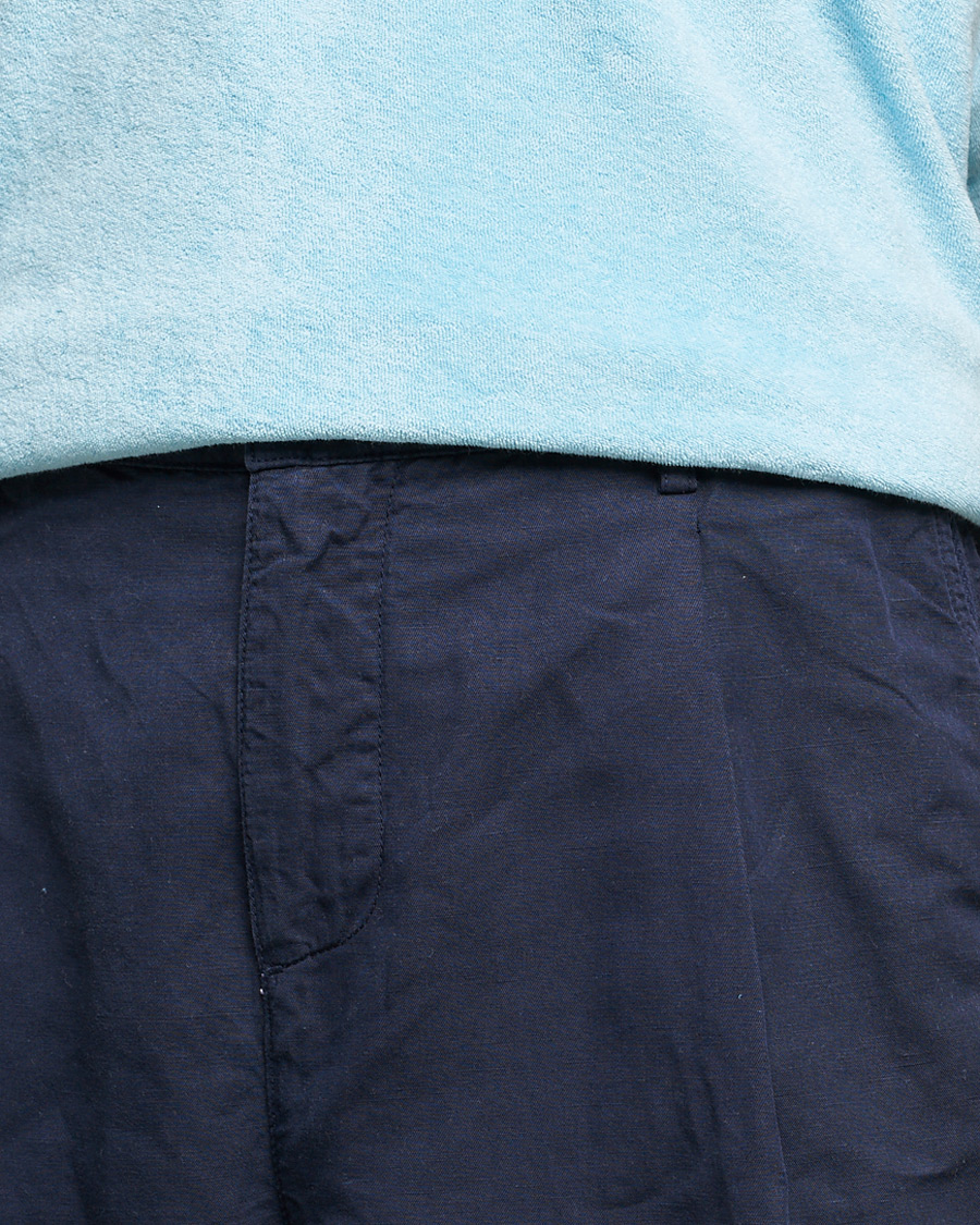 Herre | Bukser | Orlebar Brown | Dunmore Linen/Cotton Trousers Night Iris
