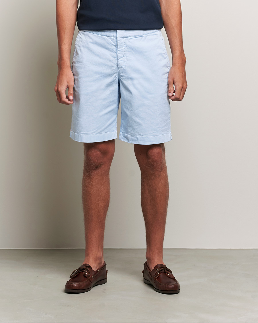 Herre | Shorts | Orlebar Brown | Dane Cotton Twill Shorts Ice Blue