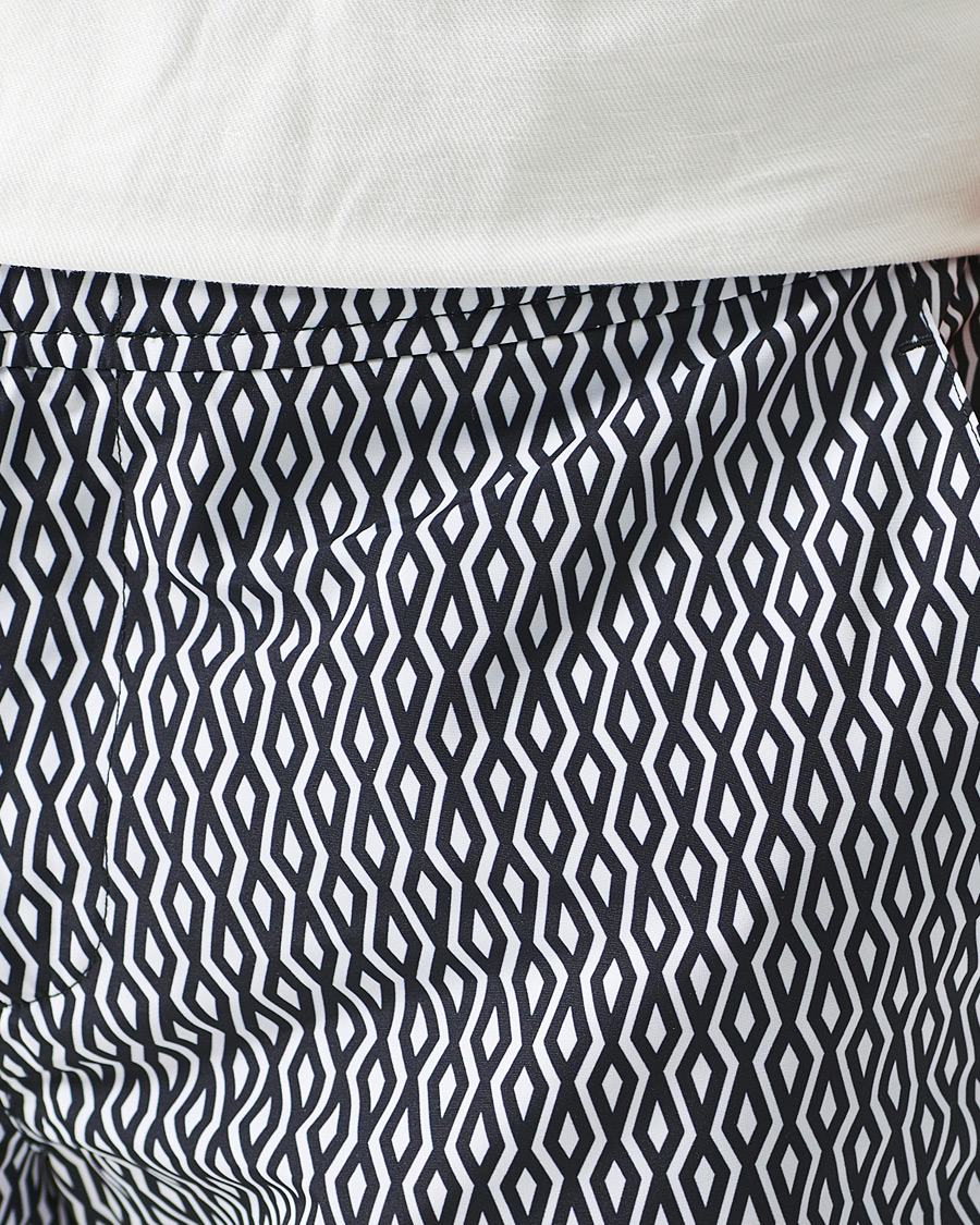 Herre | Badeshorts | Orlebar Brown | Bulldog Alado Printed Swimshorts Night Iris/White