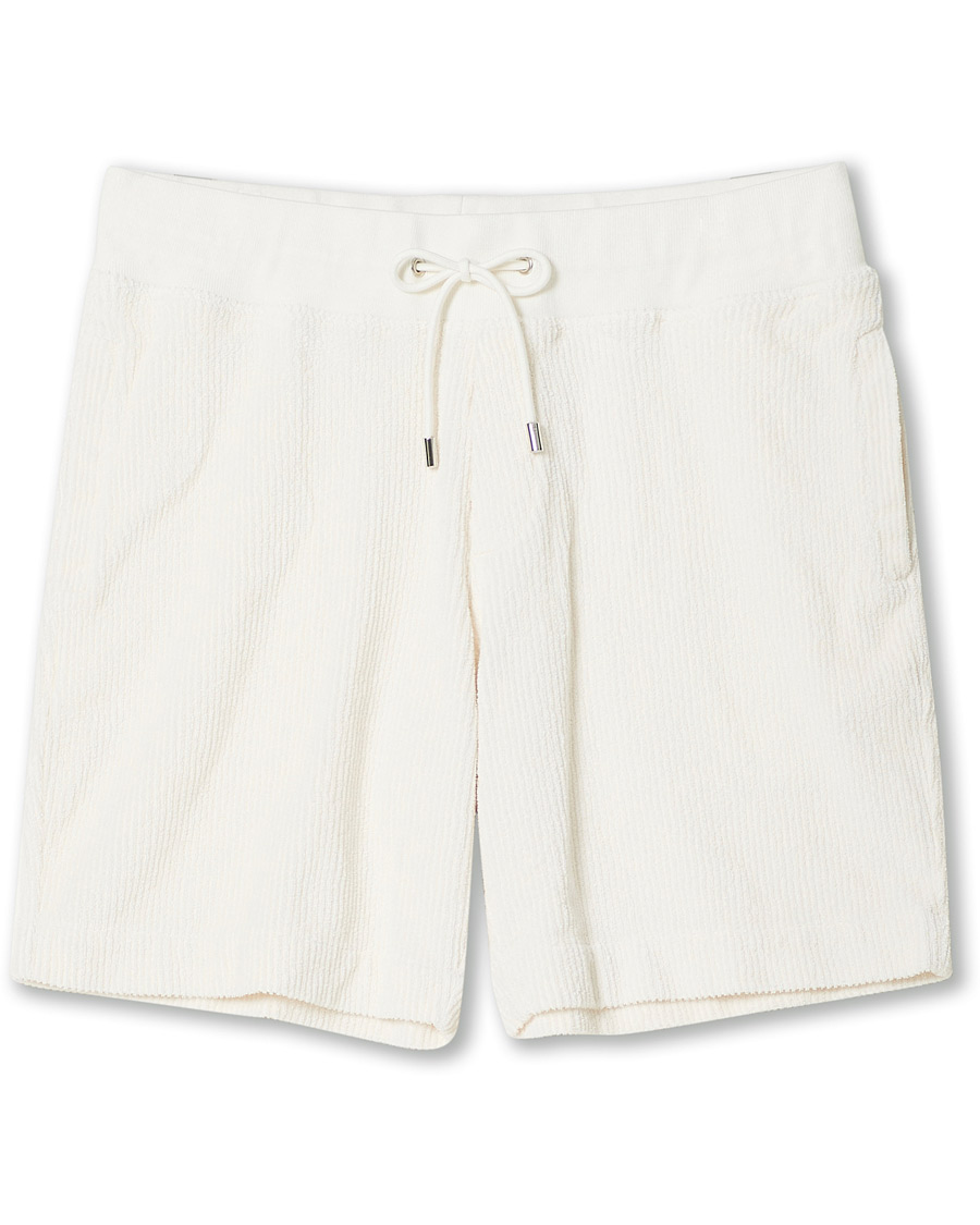Herre | Shorts | Orlebar Brown | Afador DN Towelling Racked Shorts White Sand