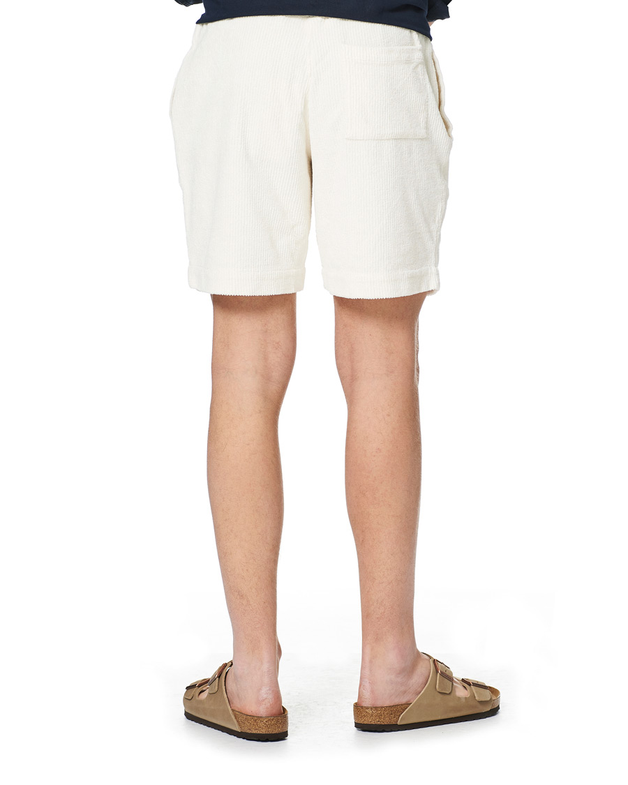 Herre | Shorts | Orlebar Brown | Afador DN Towelling Racked Shorts White Sand