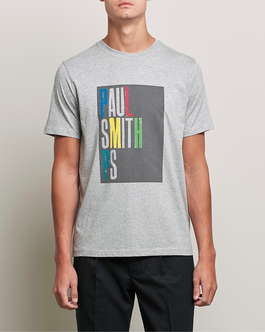 Herre | T-Shirts | PS Paul Smith | Organic Cotton Tee Grey