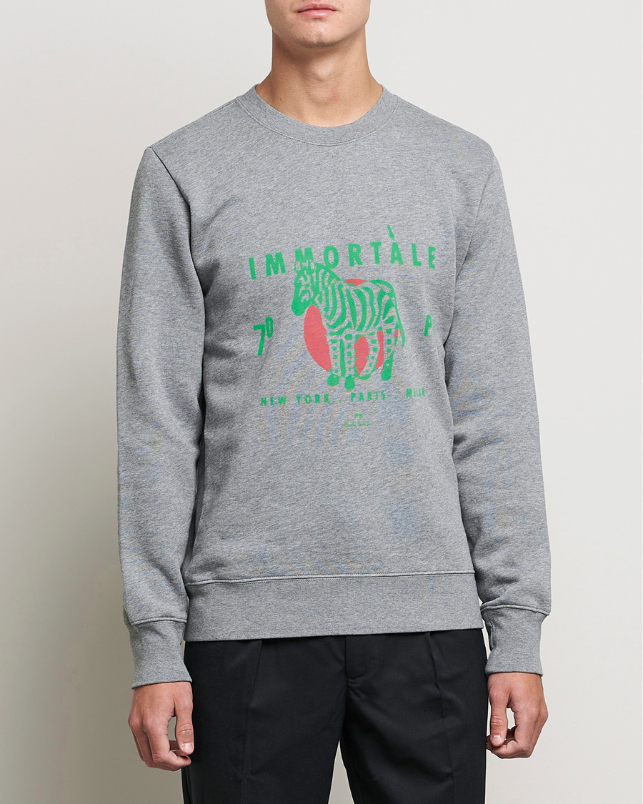 Herre | PS Paul Smith | PS Paul Smith | Immortale Organic Cotton Sweatshirt Grey