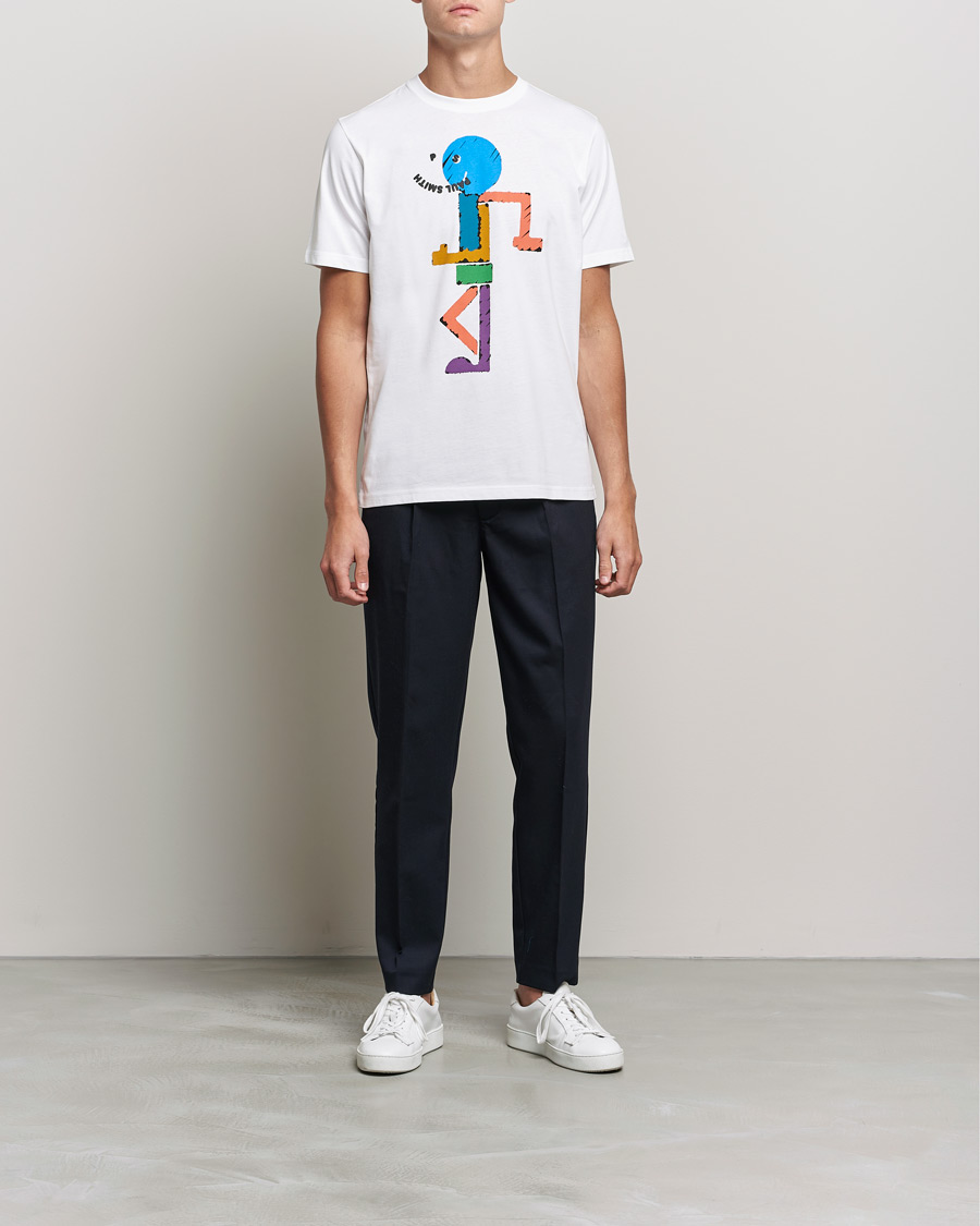 Herre | T-Shirts | PS Paul Smith | Character Organic Cotton Tee White