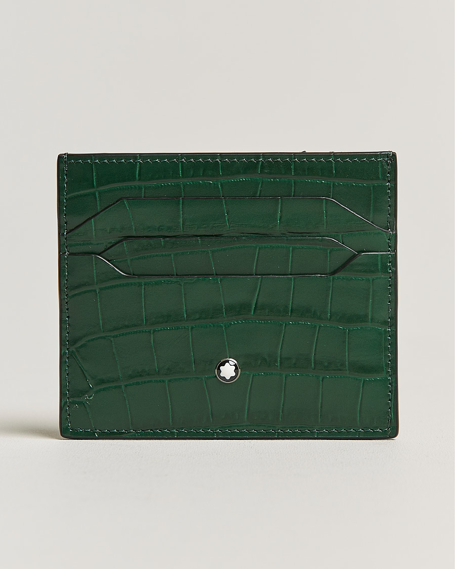 Herre | Montblanc Meisterstück Selection Card Holder 6cc Green | Montblanc | Meisterstück Selection Card Holder 6cc Green