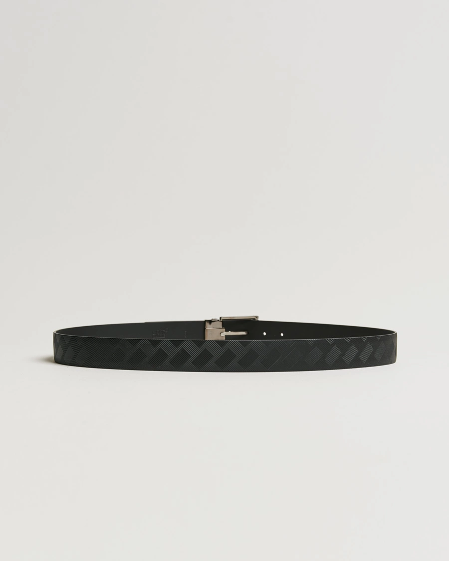 Herre | Belter | Montblanc | Black 35 mm Leather Belt Black