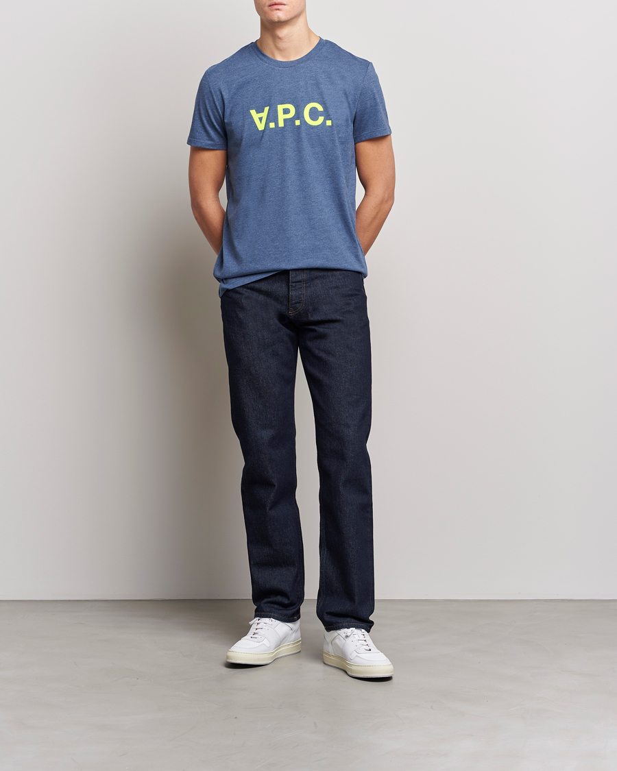 Herre | Avdelinger | A.P.C. | VPC Neon Short Sleeve T-Shirt Marine