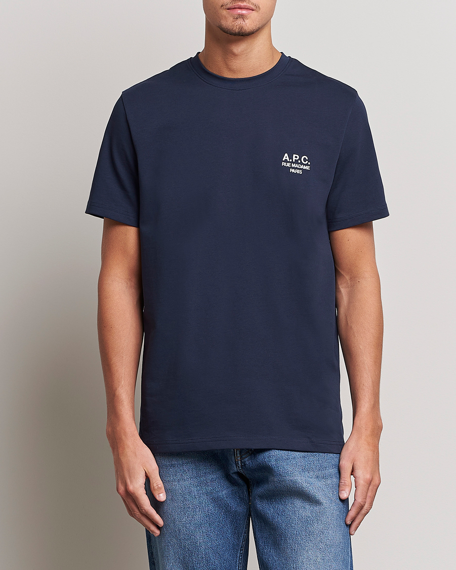 Herre | Nye produktbilder | A.P.C. | Raymond T-Shirt Navy