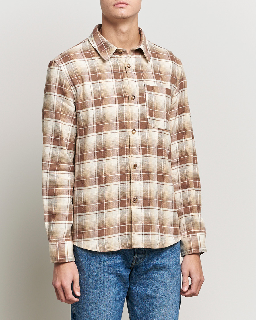 Herre | Skjorter | A.P.C. | Trek Overshirt Beige Check