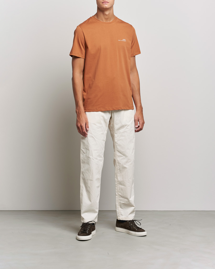 Herre | T-Shirts | A.P.C. | Item Short Sleeve T-Shirt Terracotta