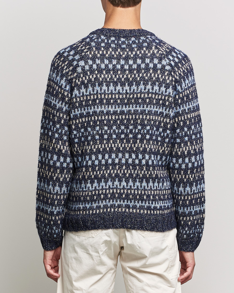 Herre | Gensere | A.P.C. | Leonard Jacquard Pullover Blue Heather
