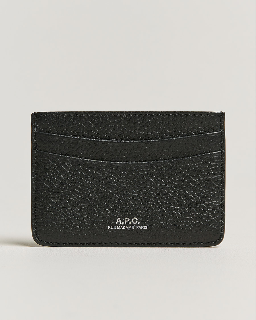 Herre | Lommebok | A.P.C. | Grain Leather Cardholder Black
