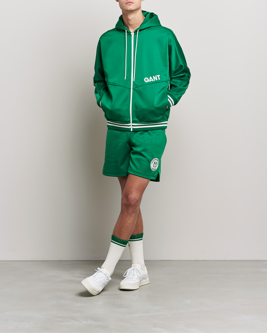Herre | Gensere | GANT | Raquet Club Full-Zip Hoodie Lavish Green