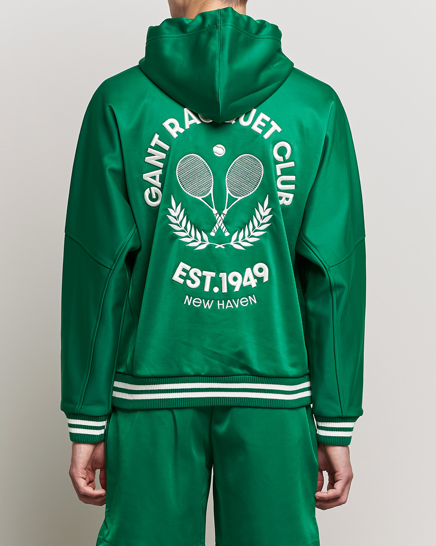 Herre | Gensere | GANT | Raquet Club Full-Zip Hoodie Lavish Green