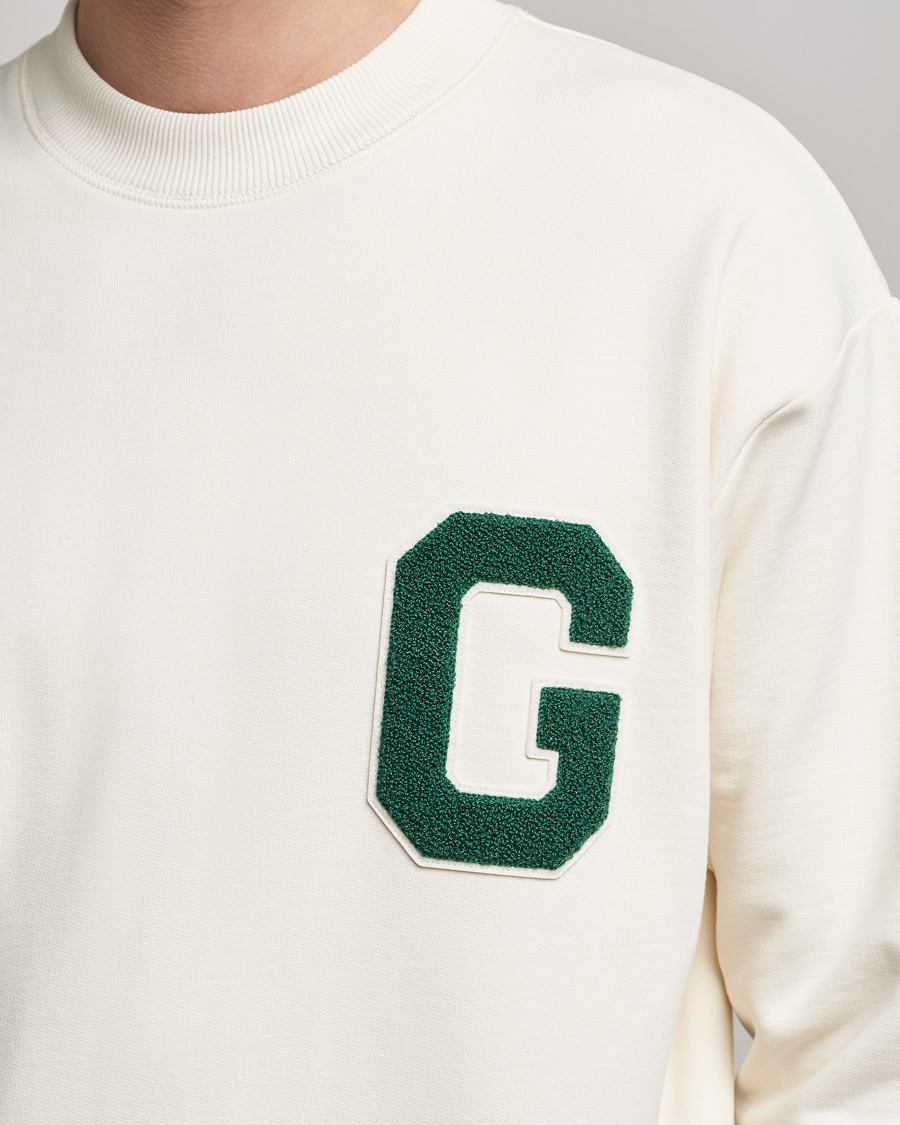 Herre | Gensere | GANT | College G Crew Neck Sweatshirt Creme