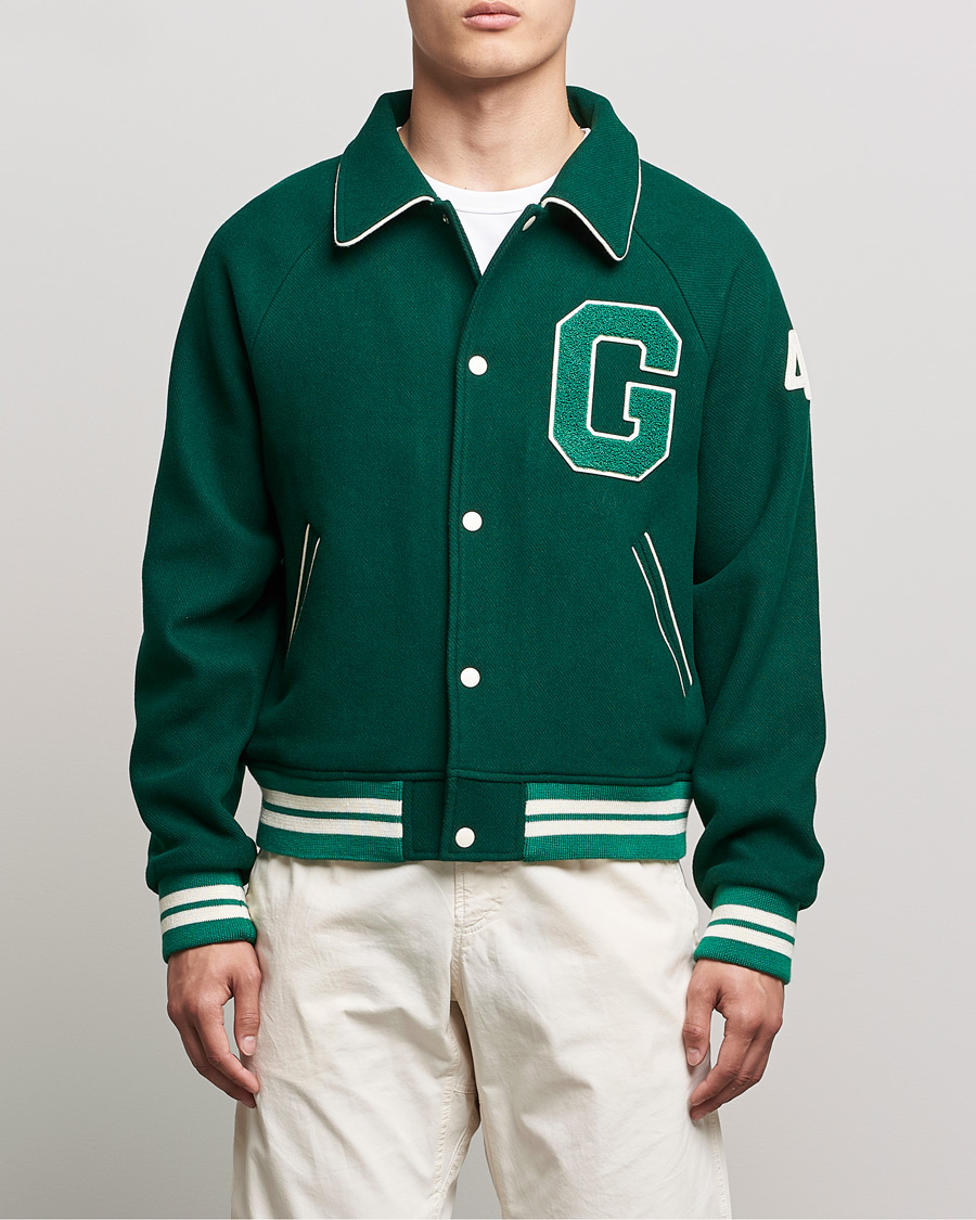Herre | Jakker | GANT | College G Varisty Jacket Forest Green