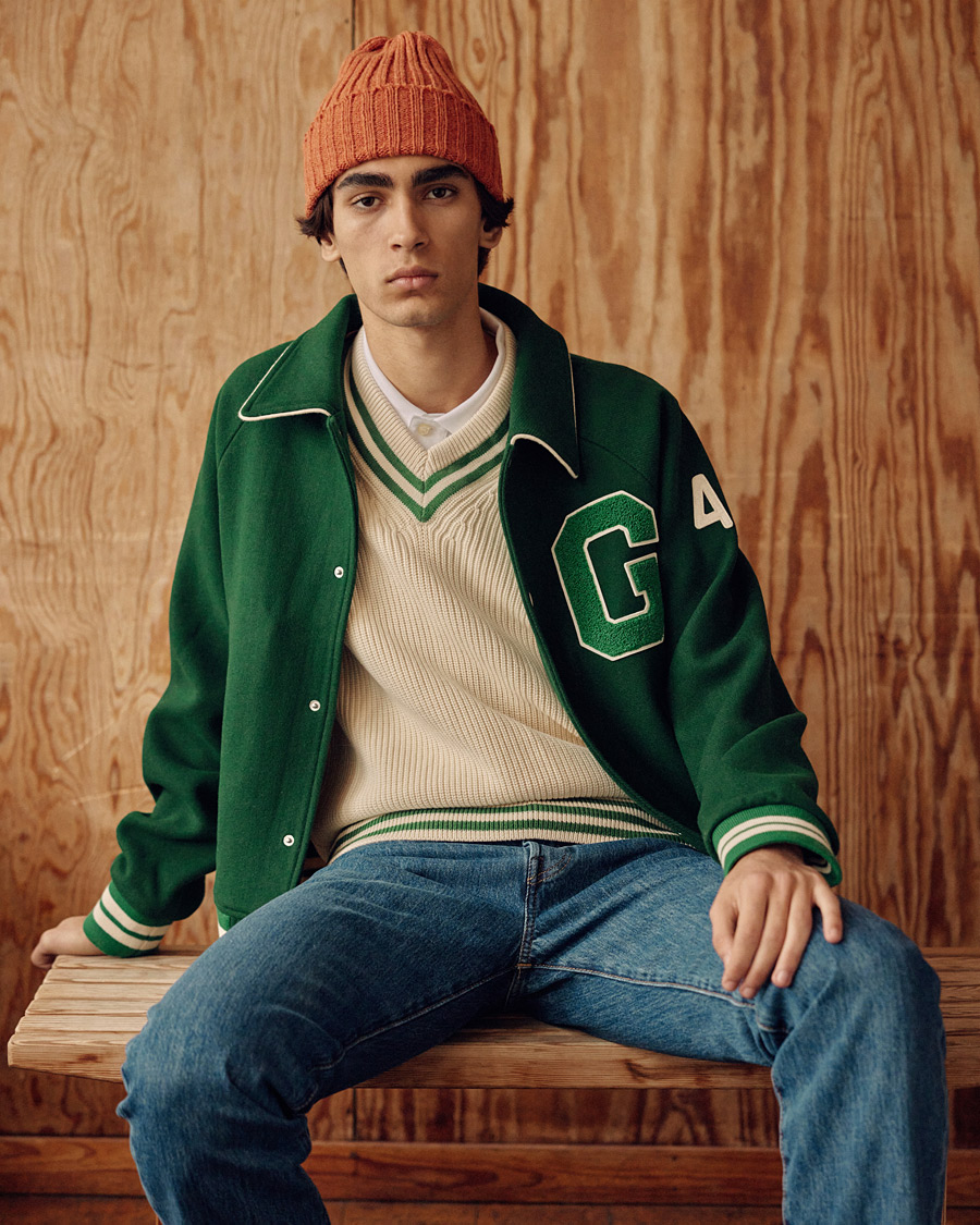 Herre | Jakker | GANT | College G Varisty Jacket Forest Green