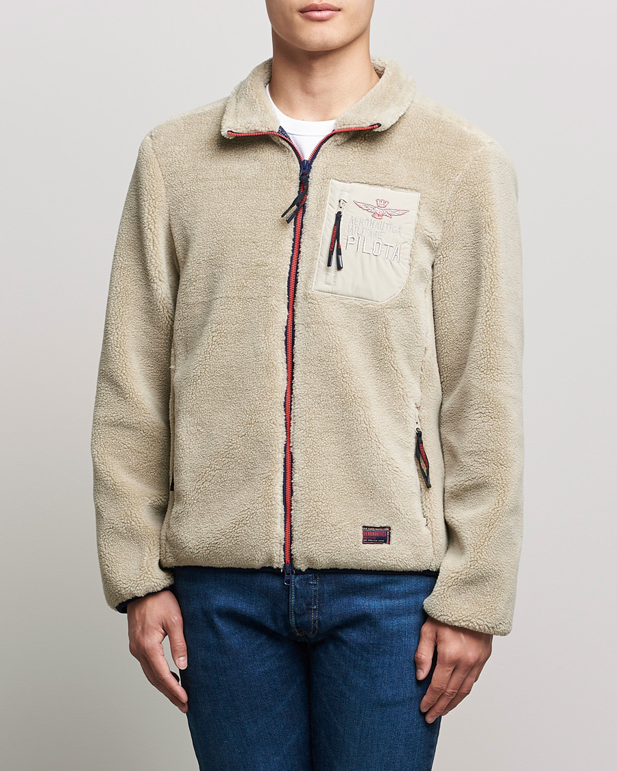 Herre | | Aeronautica Militare | Giacca Fleece Jacket Abbey Stone