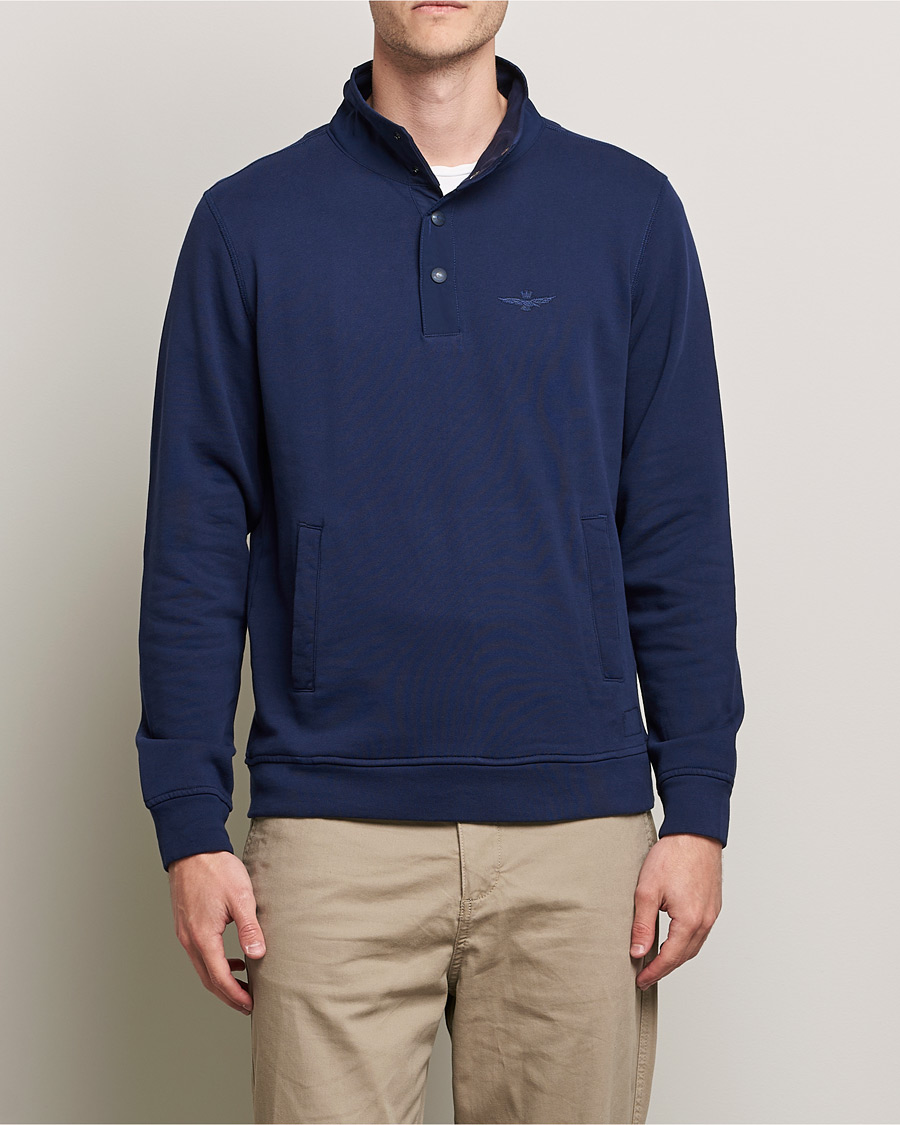 Herre | | Aeronautica Militare | Felpa High Neck Sweatshirt Blu Navy