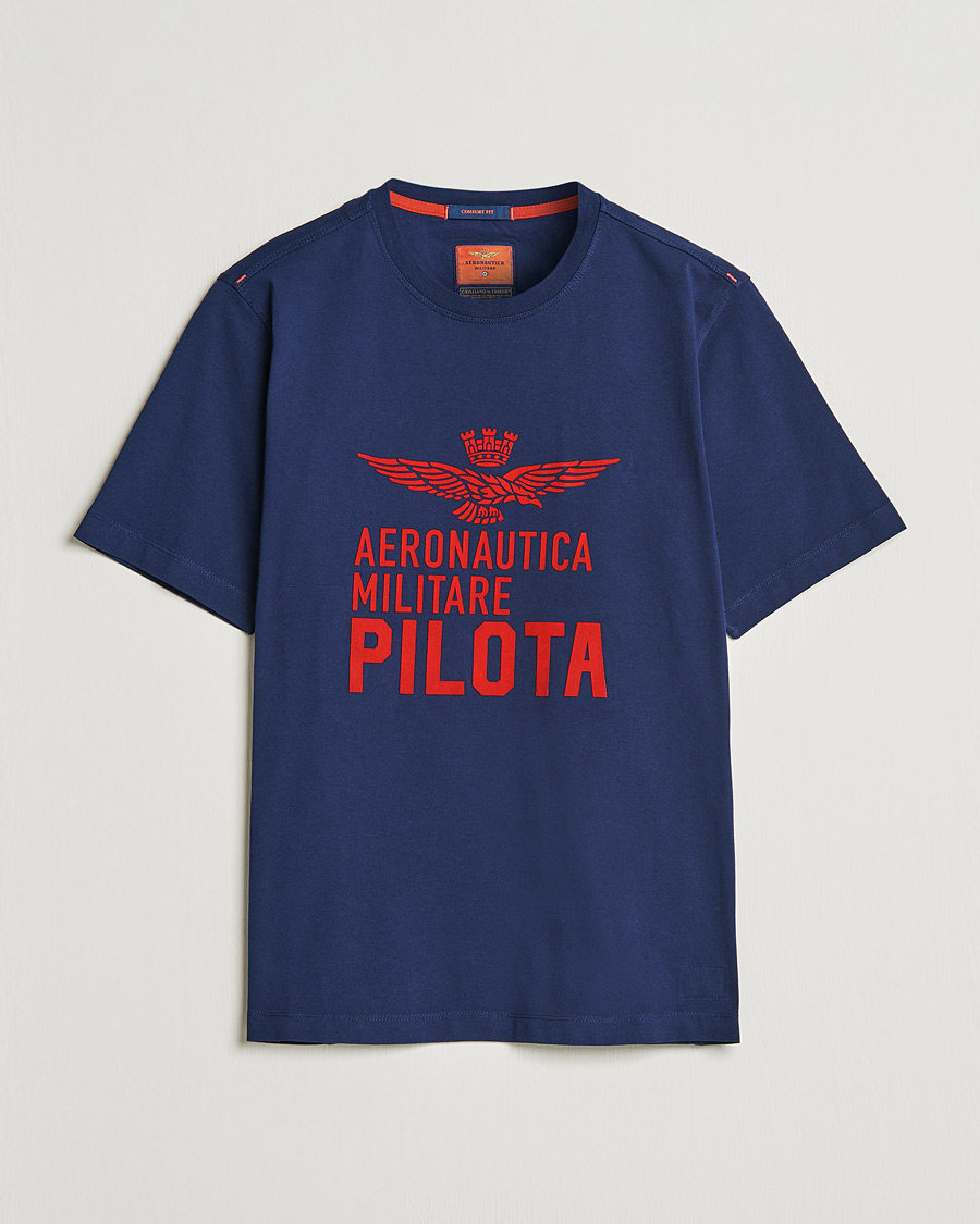 Herre | T-Shirts | Aeronautica Militare | Short Sleeve Tee Blu Navy