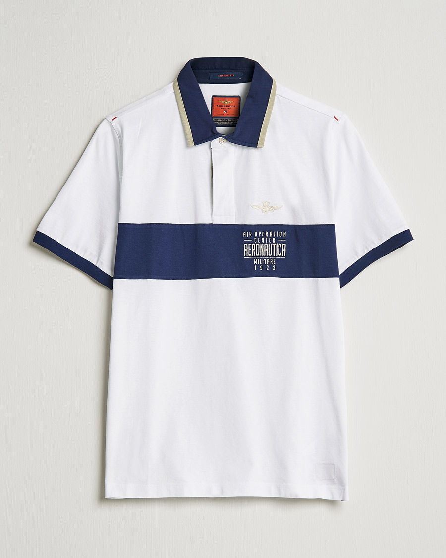 Herre | Pikéer | Aeronautica Militare | Short Sleeve Polo Off White