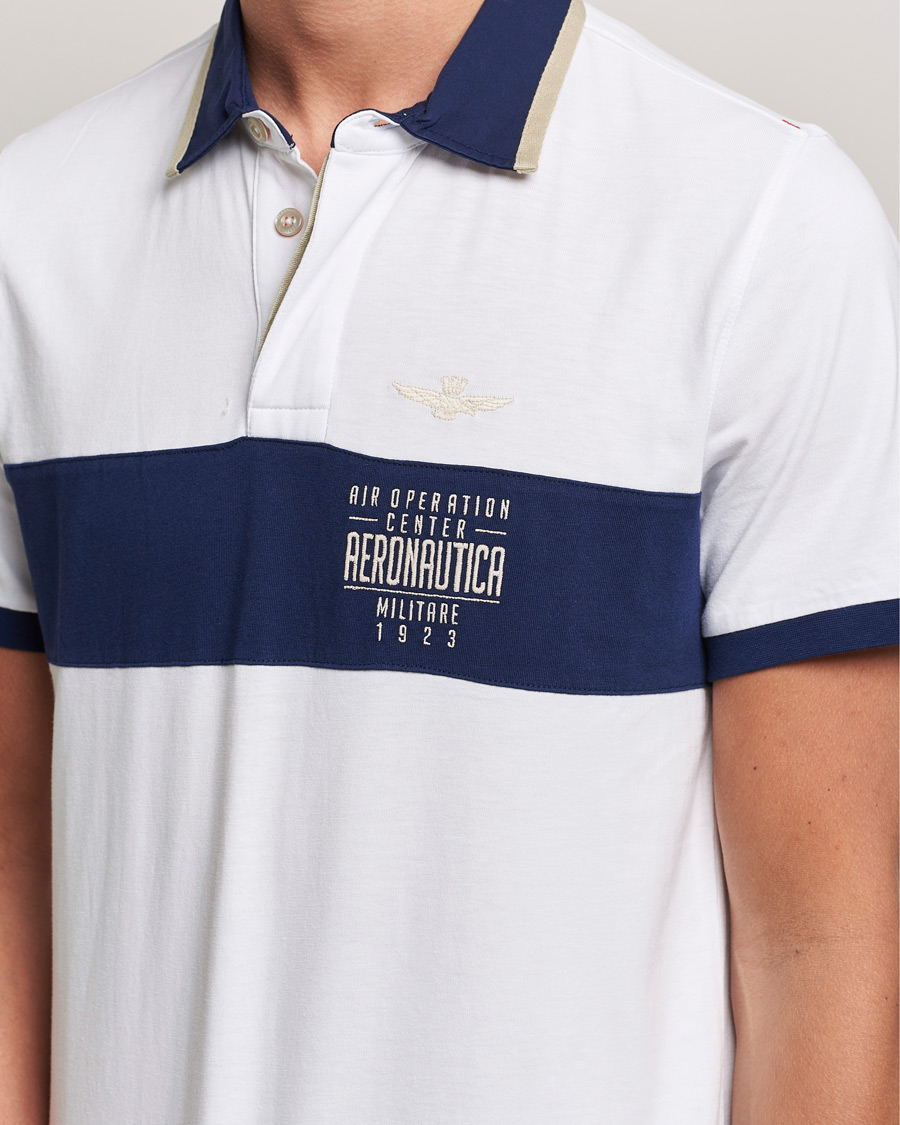 Herre | Pikéer | Aeronautica Militare | Short Sleeve Polo Off White