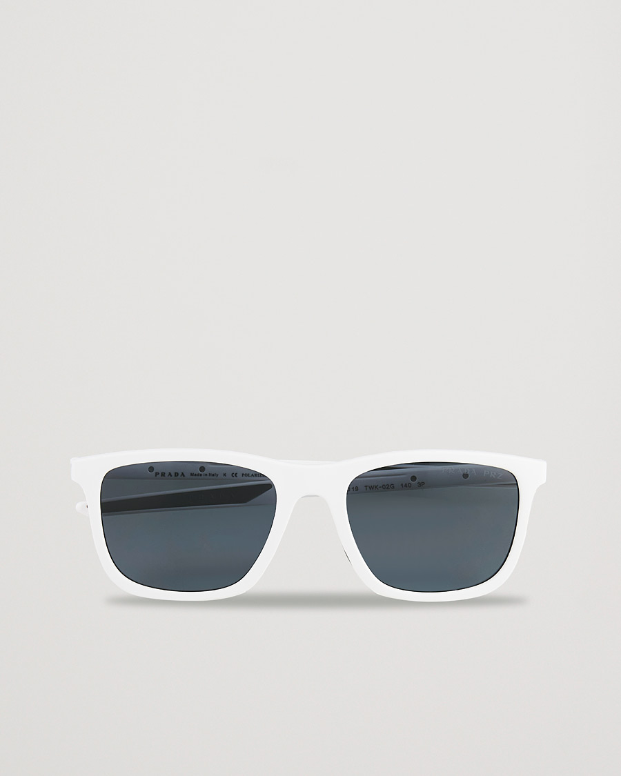 Herre | Prada Linea Rossa 0PS 10WS Polarized Sunglasses White | Prada Linea Rossa | 0PS 10WS Polarized Sunglasses White