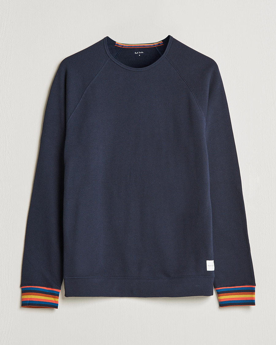 Herre | Paul Smith Long Sleeve Cotton Top Navy | Paul Smith | Long Sleeve Cotton Top Navy