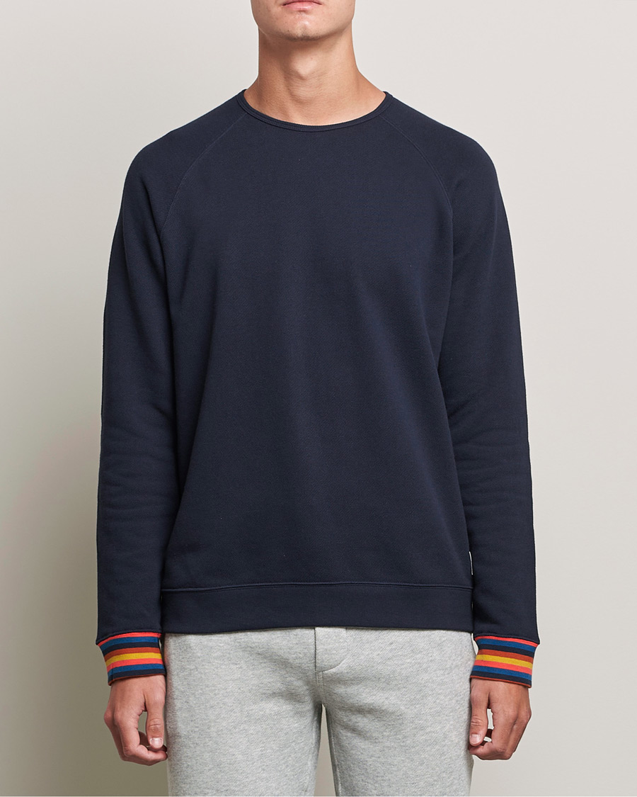 Herre | Paul Smith Long Sleeve Cotton Top Navy | Paul Smith | Long Sleeve Cotton Top Navy