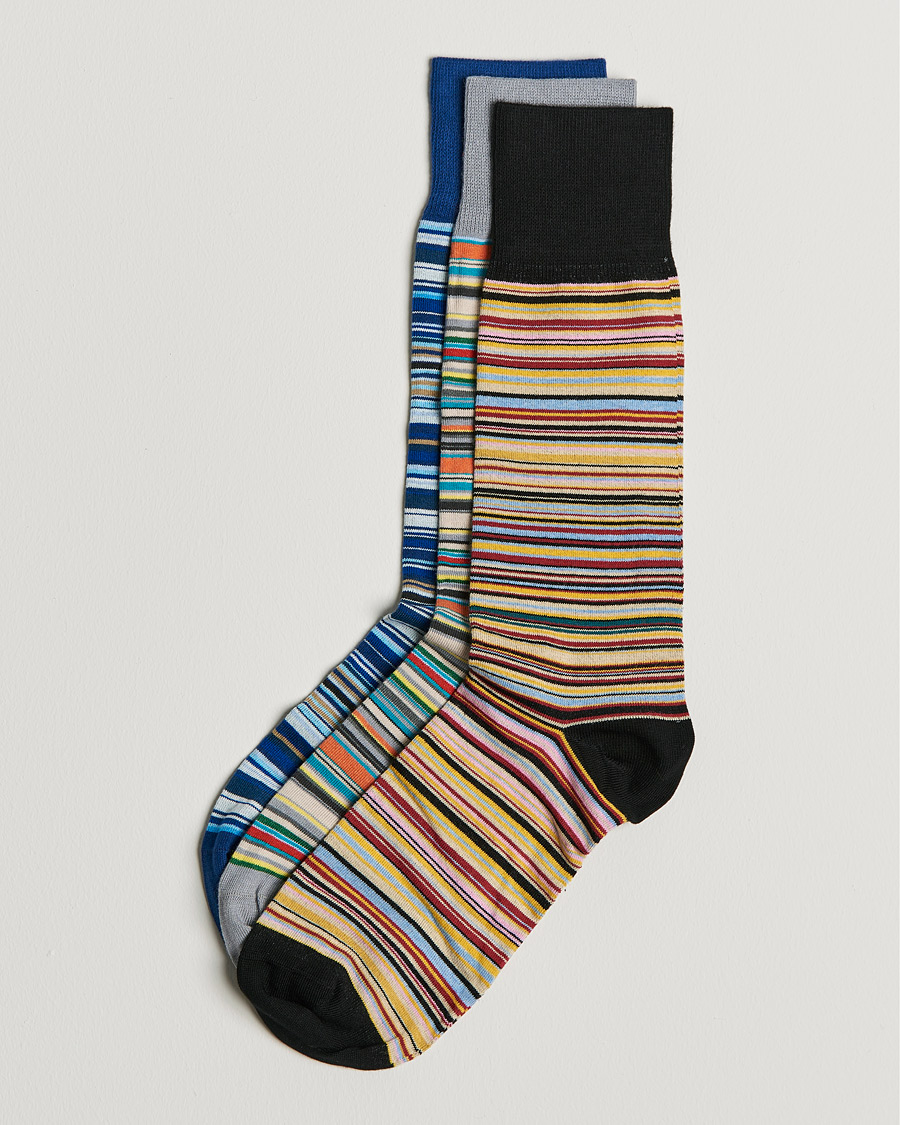 Herre | Sokker | Paul Smith | 3-Pack Sock Multistripe