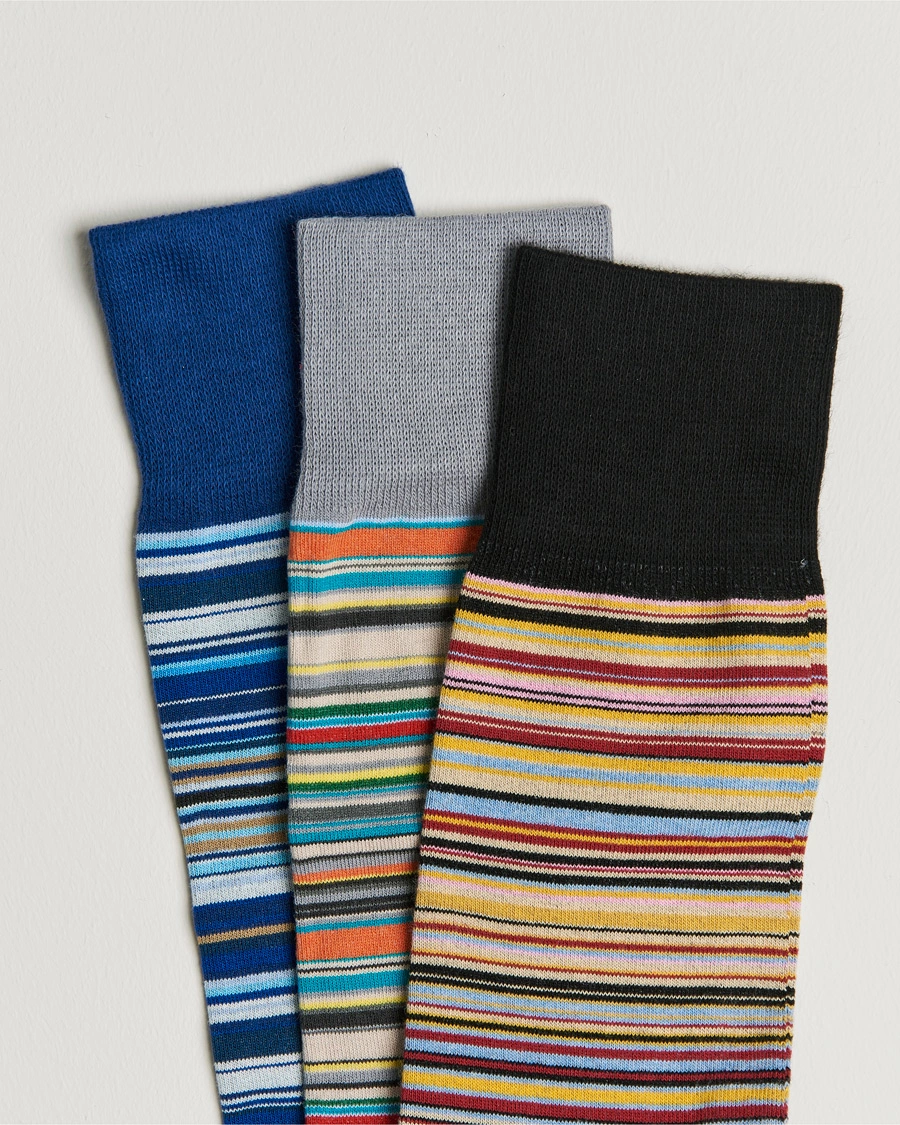 Herre | Sokker | Paul Smith | 3-Pack Sock Multistripe