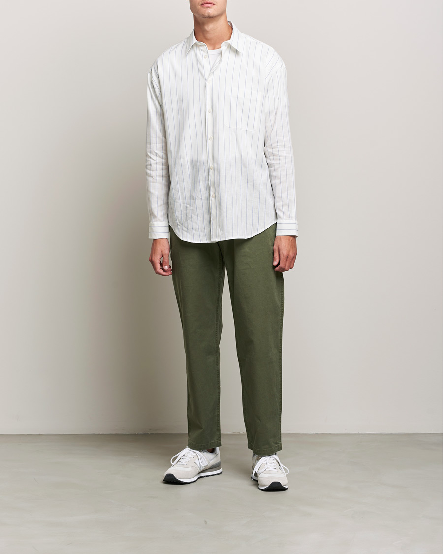 Herre | Skjorter | Samsøe Samsøe | Samsøe & Samsøe Luan Linen Cotton Shirt Antiqua Stripe